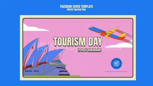 世界旅游日平面设计模板展示