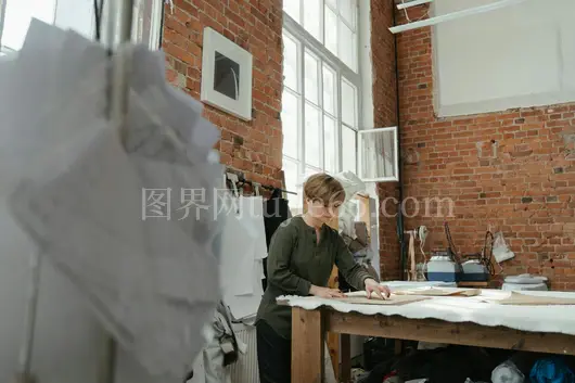专注裁缝工作室砖墙