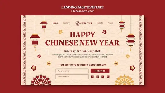 春节模板设计灵感集锦