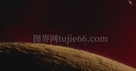 神秘行星地平线映深空