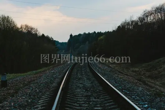 森林铁路蜿蜒云中景