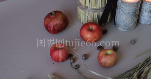 苹果顶部视角拍摄美图展示