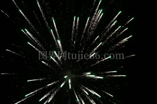 夜空烟花璀璨绽放