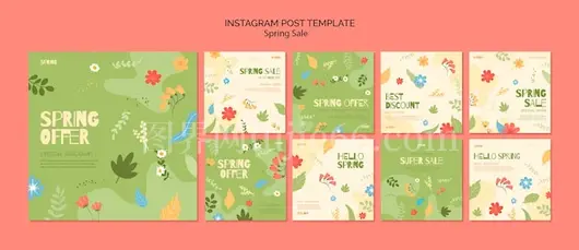春季促销花卉Instagram美图集