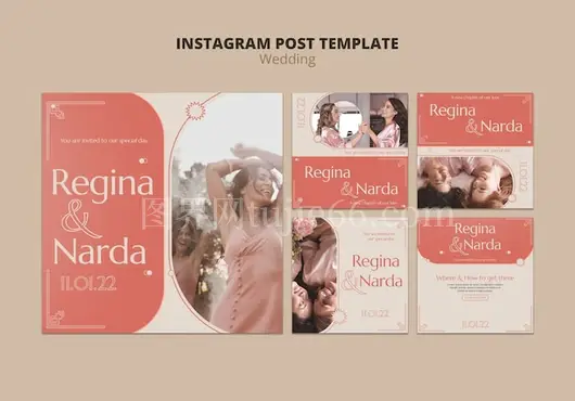 简约婚礼庆祝瞬间Instagram分享