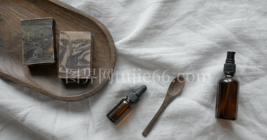 肥皂咖啡磨砂膏平面布置美图