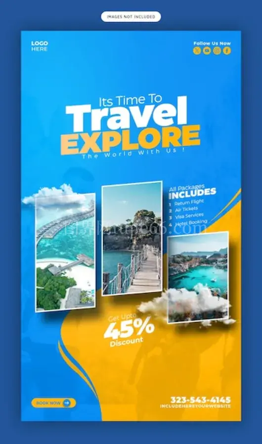 旅游Instagram/Facebook故事模板