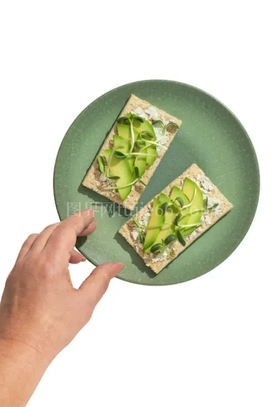 顶部视角低碳水饮食菜品静物摄影