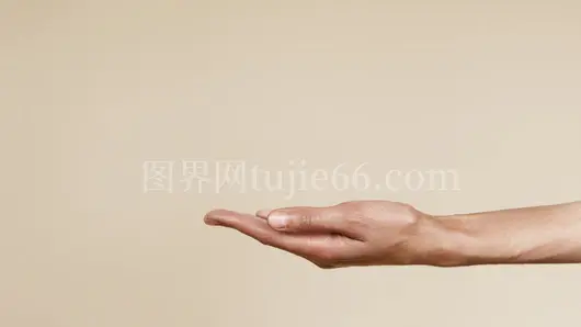 简洁背景伸出手给予接受象征