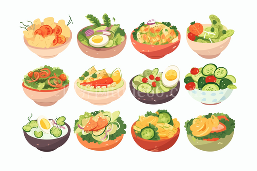 矢量卡通蔬菜插画 