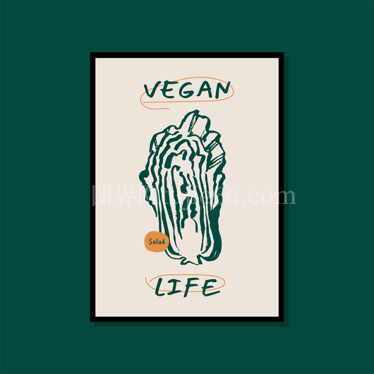 矢量极简食物插画
