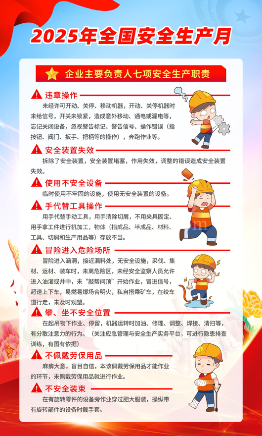 安全生产月展板素材 