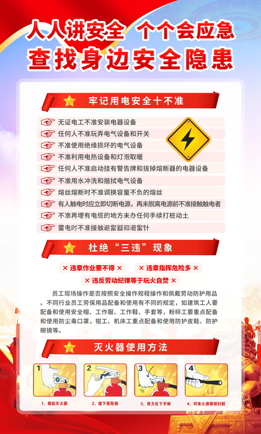 安全生产月展板素材