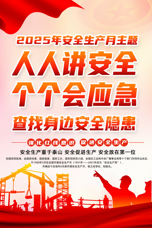 安全生产月展板素材