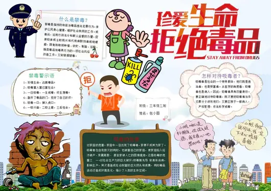 禁毒手抄报