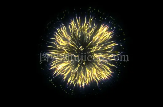 春节跨年新年国庆节烟花绽放喜庆节日庆祝视频