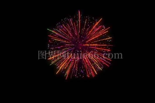 春节跨年新年国庆节烟花绽放喜庆节日庆祝视频