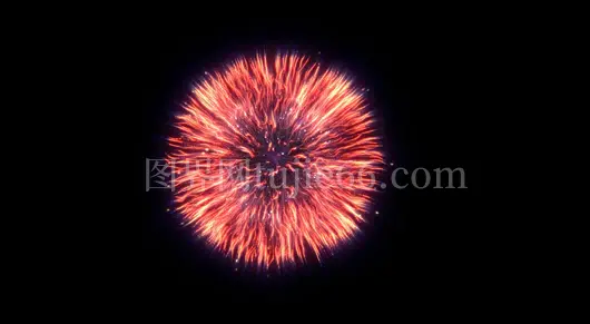 春节跨年新年国庆节烟花绽放喜庆节日庆祝视频