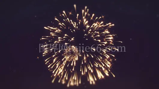 春节跨年新年国庆节烟花绽放喜庆节日庆祝视频