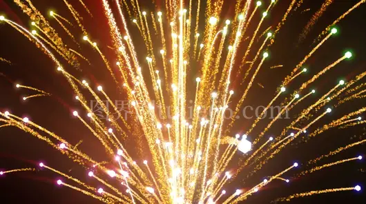 春节跨年新年国庆节烟花绽放喜庆节日庆祝视频