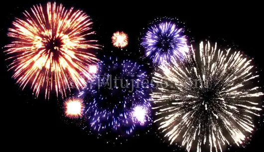 春节跨年新年国庆节烟花绽放喜庆节日庆祝视频